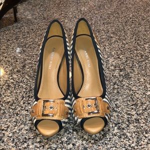 Gianni Bini Nautical Style Belt Heels
